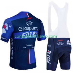 Conjunto Maillot + Culotte Corto con tirantes Fdj Groupama 2024
